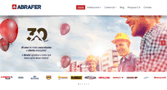 Desktop Screenshot of abrafer.com.br