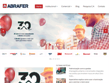 Tablet Screenshot of abrafer.com.br
